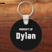 Eigentum von Dylan Funny Bachelorette Geschenke fü Schlüsselanhänger (Vorderseite)