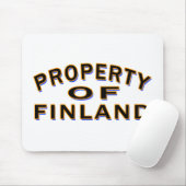 Eigentum von Finnland Mousepad (Mit Mouse)