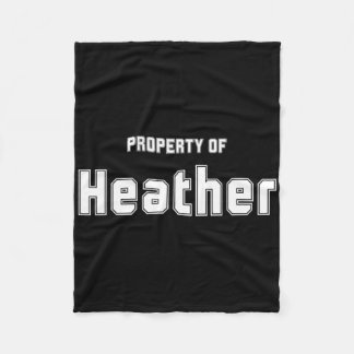 Eigentum von Heather Funny Bachelor Geschenke für  Fleecedecke