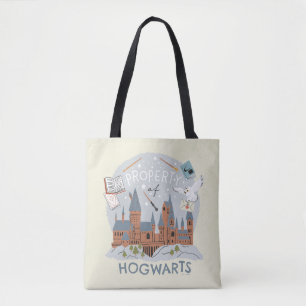 Eigentum von Hogwarts Cartoon-Grafik Tasche
