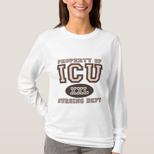 Eigentum von ICU KrankenschwesterHoodie T-Shirt (Vorderseite)