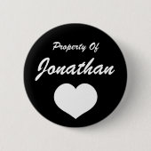 Eigentum von (Ihr Name) Button (Vorderseite)