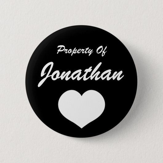 Eigentum von (Ihr Name) Button (Vorderseite)