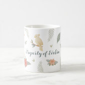"Eigentum von" Individueller Name Dschungel Tropis Kaffeetasse (Mittel)