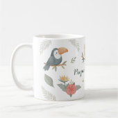 "Eigentum von" Individueller Name Dschungel Tropis Kaffeetasse (Links)