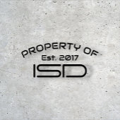 Eigentum von ISD 2017 Grau Pullover Sweatshirt
