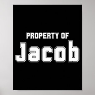 Eigentum von Jacob Funny Bachelorette Geschenke fü Poster