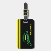 Eigentum von Jamaika Gepäckanhänger (Vorderseite vertikal)