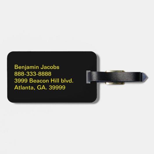 Eigentum von Jamaika Gepäckanhänger (Rückseite horizontal)