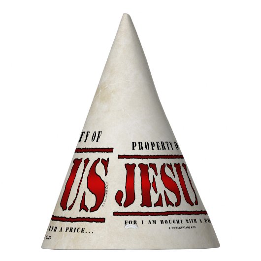 Eigentum von Jesus Partyhütchen (Rechts)