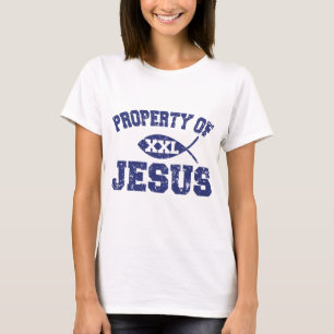 Eigentum von Jesus xxl Fisch Christliche religiös T-Shirt