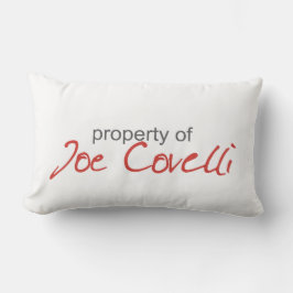 Eigentum von Joe Covelli Pillow Lendenkissen