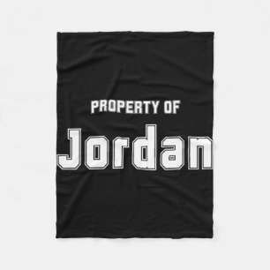 Eigentum von Jordan Funny Bachelorette Geschenke f Fleecedecke