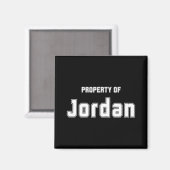 Eigentum von Jordan Funny Bachelorette Geschenke f Magnet (Vorderseite/Rückseite)