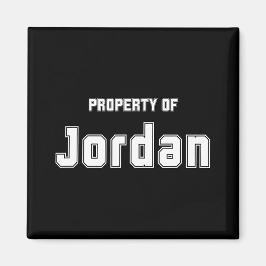 Eigentum von Jordan Funny Bachelorette Geschenke f Magnet (Vorne)