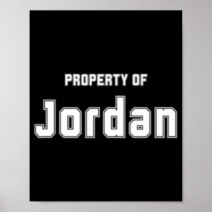 Eigentum von Jordan Funny Bachelorette Geschenke f Poster