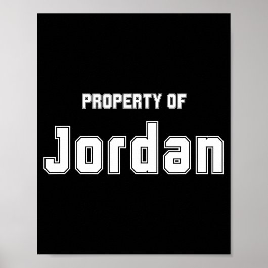 Eigentum von Jordan Funny Bachelorette Geschenke f Poster (Vorne)
