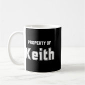 Eigentum von Keith Funny Bachelorette Geschenke fü Kaffeetasse (Links)