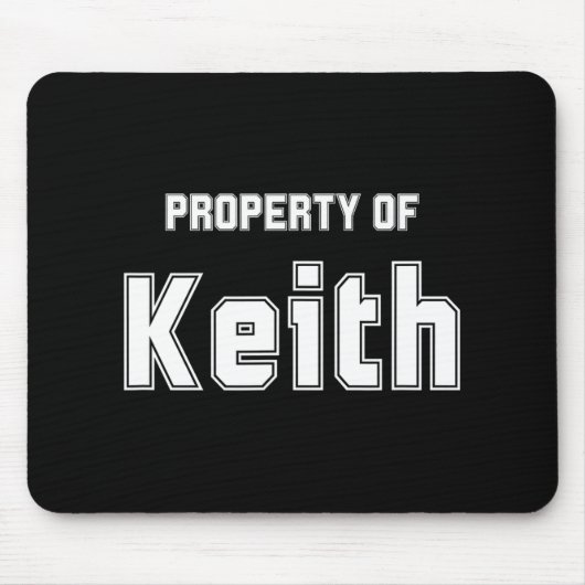 Eigentum von Keith Funny Bachelorette Geschenke fü Mousepad (Vorne)
