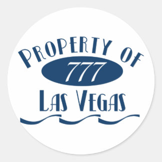 Eigentum von Las Vegas Runder Aufkleber