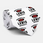 Eigentum von Lewis-Universität Krawatte (Gerollt)