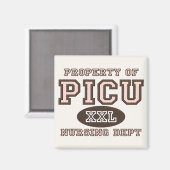 Eigentum von Magnet für Krankenpflege der PICU (Vorderseite/Rückseite)