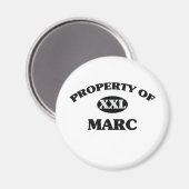 Eigentum von MARC Magnet (Vorderseite/Rückseite)