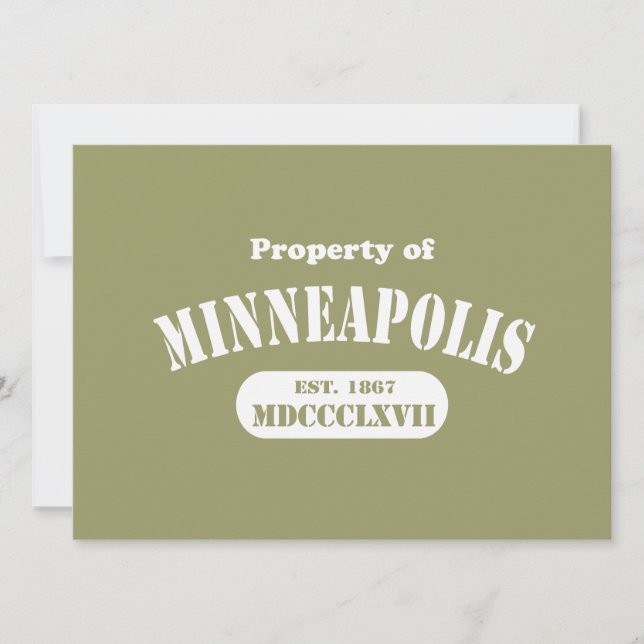 Eigentum von Minneapolis (Vorderseite)