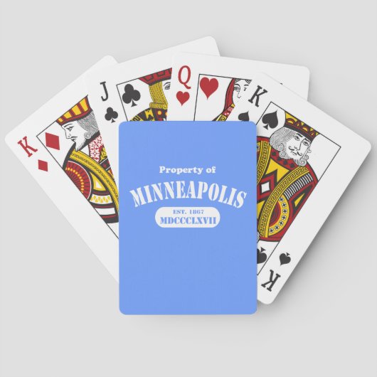 Eigentum von Minneapolis Spielkarten (Rückseite)