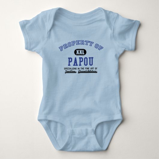 Eigentum von Papou Baby Strampler (Vorderseite)