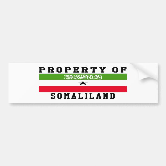 Eigentum von Somaliland Autoaufkleber (Vorne)