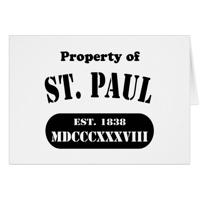 Eigentum von St. Paul (Vorderseite (Horizontal))