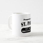 Eigentum von St. Paul Kaffeetasse (Vorderseite Links)