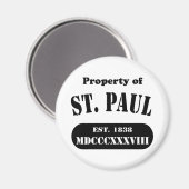 Eigentum von St. Paul Magnet (Vorderseite/Rückseite)