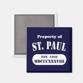 Eigentum von St. Paul Magnet (Vorderseite/Rückseite)