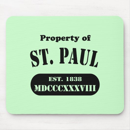 Eigentum von St. Paul Mousepad (Vorne)
