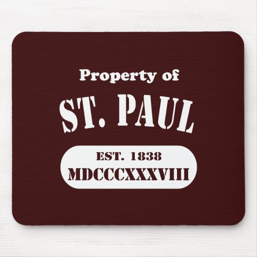 Eigentum von St. Paul Mousepad (Vorne)
