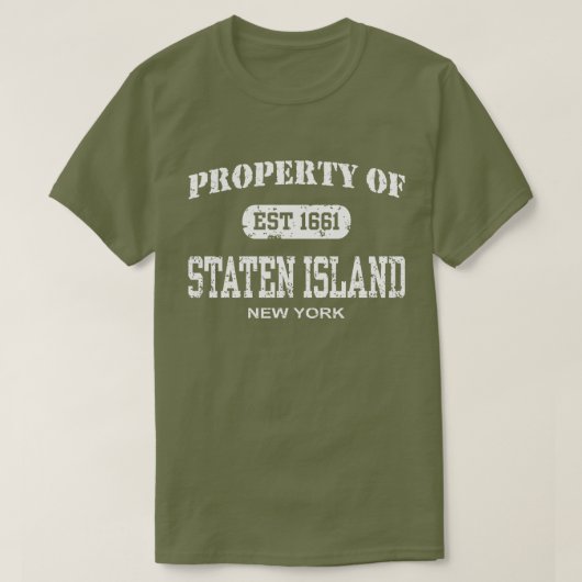 Eigentum von Staten Island New York T-Shirt (Design vorne)