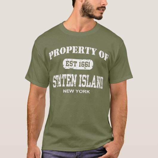 Eigentum von Staten Island New York T-Shirt (Vorderseite)
