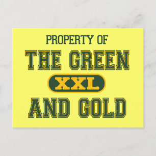 Eigentum von The Green und Gold1 Postkarte