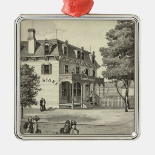 Eigentum von Wm V Reid, Villa Park, NJ Silbernes Ornament