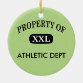 Eigentum von XXL Ihr Name Keramik Ornament (Hinten)