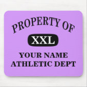 Eigentum von XXL Ihr Name Mousepad (Vorne)