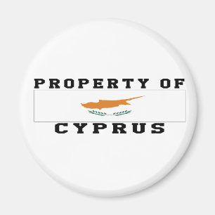 Eigentum von Zypern Magnet