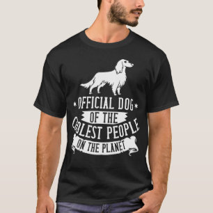 Eigentümer der Welpen der irischen Rotkehlchen und T-Shirt