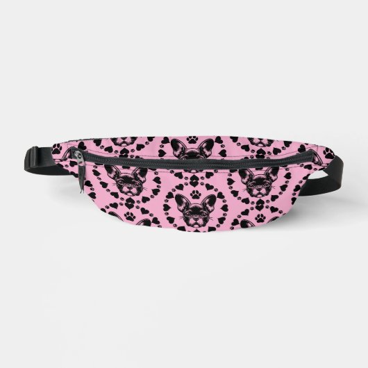 Eigentümer des Bulldog-Hundes Bauchtasche (Vorderseite)