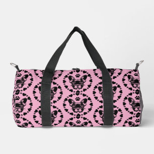 Eigentümer des Bulldog-Hundes Duffle Bag