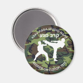 Eigentümer des israelischen Kampfsystems Krav Maga Magnet (Vorderseite/Rückseite)