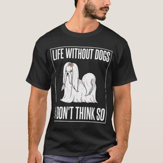 Eigentümer des maltesischen Hundes T-Shirt (Vorderseite)