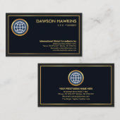 Eigentümer des Minimalistischen Beruflichen Goldgr Visitenkarte (Vorne/Hinten)